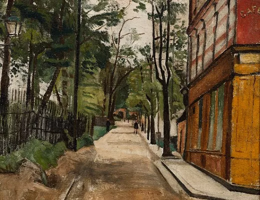Rue animée à Montmartre